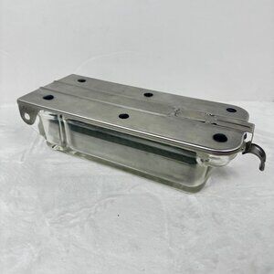 Vtg Medical Instrument Sterilizer BP Pyrex Glass Autoclave Latch & Tray